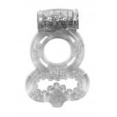 Прозрачное эрекционное кольцо Rings Treadle с подхватом - Lola Games - в Раменском купить с доставкой