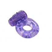 Фиолетовое эрекционное кольцо с вибрацией Rings Axle-pin - Lola Games - в Раменском купить с доставкой
