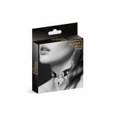 Черный чокер с замком в форме сердца - Bijoux Pour Toi - купить с доставкой в Раменском
