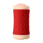 Двухсторонний мастурбатор JOS  NADIN в красном цилиндре - JOS - в Раменском купить с доставкой