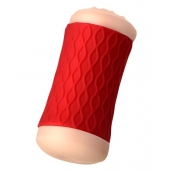 Двухсторонний мастурбатор JOS  NADIN в красном цилиндре - JOS - в Раменском купить с доставкой