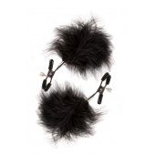 Зажимы для сосков с пухом FEATHERED NIPPLE CLAMPS - Blush Novelties - купить с доставкой в Раменском