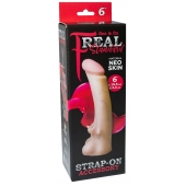 Телесная насадка REAL Standard с усиками на основании - 19 см. - LOVETOY (А-Полимер) - купить с доставкой в Раменском