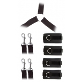 Комплект наручников и поножей LUXURIOUS BED RESTRAINT CUFF SET - Blush Novelties - купить с доставкой в Раменском