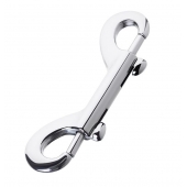Серебристый двухсторонний карабин TOYFA Metal - ToyFa - купить с доставкой в Раменском