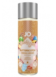 Смазка на водной основе Candy Shop Butterscotch с ароматом ирисок - 60 мл. - System JO - купить с доставкой в Раменском