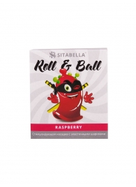 Стимулирующий презерватив-насадка Roll   Ball Raspberry - Sitabella - купить с доставкой в Раменском