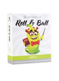 Стимулирующий презерватив-насадка Roll   Ball Apple - Sitabella - купить с доставкой в Раменском