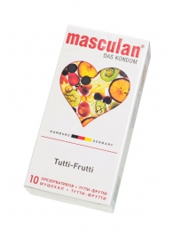 Жёлтые презервативы Masculan Ultra Tutti-Frutti с фруктовым ароматом - 10 шт. - Masculan - купить с доставкой в Раменском