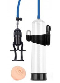 Прозрачная вакуумная вибропомпа Sex Expert с насадкой-вагиной - Sex Expert - в Раменском купить с доставкой