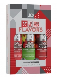 Подарочный набор ароматизированных лубрикантов Tri-Me Triple Pack Flavors - System JO - купить с доставкой в Раменском