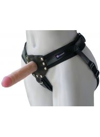 Черный пояс-трусики с двумя насадками  Экзотик-Linda  - 15,5 и 10,5 см. - LOVETOY (А-Полимер) - купить с доставкой в Раменском