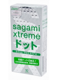 Презервативы Sagami Xtreme Type-E с точками - 10 шт. - Sagami - купить с доставкой в Раменском