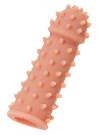 Телесная реалистичная насадка KOKOS Extreme Sleeve 03 с дополнительной стимуляцией - 12,7 см. - KOKOS - в Раменском купить с доставкой