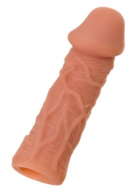Телесная реалистичная насадка KOKOS Extreme Sleeve 05 с дополнительной стимуляцией - 12,7 см. - KOKOS - в Раменском купить с доставкой