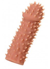 Телесная реалистичная насадка KOKOS Extreme Sleeve 07 с дополнительной стимуляцией - 12,7 см. - KOKOS - в Раменском купить с доставкой