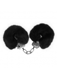 Черные меховые наручники Love с ключиками - Baile - купить с доставкой в Раменском