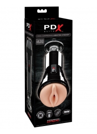 Телесный вибромастурбатор-вагина Cock Compressor Vibrating Stroker - Pipedream - в Раменском купить с доставкой