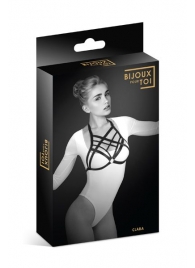 Черная упряжь на грудь Clara - Bijoux Pour Toi - купить с доставкой в Раменском