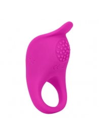 Ярко-розовое эрекционное виброкольцо Silicone Rechargeable Teasing Enhancer - California Exotic Novelties - в Раменском купить с доставкой