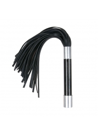 Черная плеть Easytoys Flogger With Metal Grip - 38 см. - Easy toys - купить с доставкой в Раменском