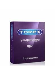 Презервативы Torex  Ультратонкие  - 3 шт. - Torex - купить с доставкой в Раменском