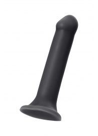 Черный фаллос на присоске Silicone Bendable Dildo XL - 20 см. - Strap-on-me - купить с доставкой в Раменском