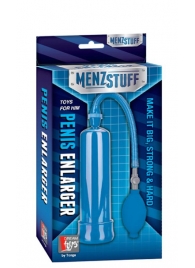 Синяя вакуумная помпа MENZSTUFF PENIS ENLARGER - Dream Toys - в Раменском купить с доставкой