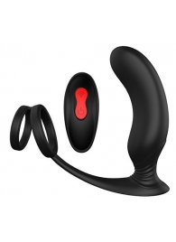 Черный массажер простаты REMOTE P-PLEASER - Dream Toys - в Раменском купить с доставкой