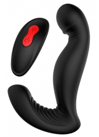 Черный вибромассажер простаты SWIRLING P-PLEASER - Dream Toys - в Раменском купить с доставкой