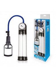 Прозрачная вакуумная помпа Sex Expert с манометром - Sex Expert - в Раменском купить с доставкой