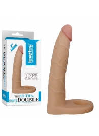 Телесная насадка-фаллоимитатор для двойного проникновения - 17 см. - Lovetoy - купить с доставкой в Раменском