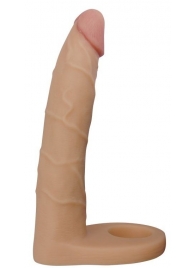 Телесная насадка-фаллоимитатор для двойного проникновения - 17 см. - Lovetoy - купить с доставкой в Раменском
