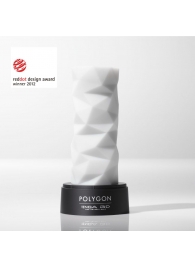 Белый 3D мастурбатор POLYGON - Tenga - в Раменском купить с доставкой