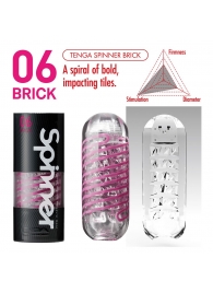 Мастурбатор SPINNER Brick - Tenga - в Раменском купить с доставкой