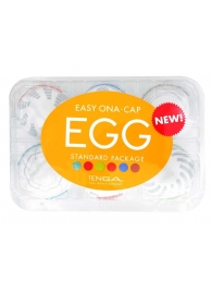 Набор из 6 мастурбаторов Tenga EGG Easy Beat с различным рельефом - Tenga - в Раменском купить с доставкой