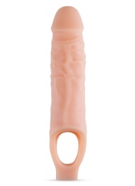 Телесный реалистичный фаллоудлинитель 9 Inch Silicone Cock Sheath Penis Extender - 22,86 см. - Blush Novelties - в Раменском купить с доставкой