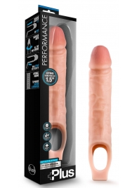 Телесный реалистичный фаллоудлинитель 10 Inch Silicone Cock Sheath Penis Extender - 25,4 см. - Blush Novelties - в Раменском купить с доставкой