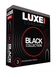 Черные презервативы LUXE Royal Black Collection - 3 шт. - Luxe - купить с доставкой в Раменском