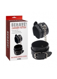 Черные наручники Be good Wrist Cuffs - Chisa - купить с доставкой в Раменском