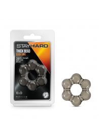 Дымчатое эрекционное кольцо Stay Hard Thick Bead Cock Ring - Blush Novelties - в Раменском купить с доставкой