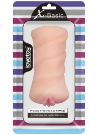 Телесный мастурбатор-вагина X-Basic Pocket Pussy без вибрации - Lovetoy - в Раменском купить с доставкой