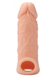 Телесная насадка EXTENDER WITH BALL STRAP 5.5 - 14 см. - Dream Toys - в Раменском купить с доставкой