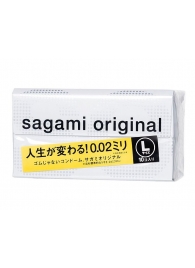 Презервативы Sagami Original 0.02 L-size увеличенного размера - 10 шт. - Sagami - купить с доставкой в Раменском