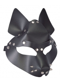 Черная маска Wolf с шипами - Sitabella - купить с доставкой в Раменском