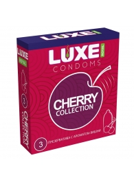 Презервативы с ароматом вишни LUXE Royal Cherry Collection - 3 шт. - Luxe - купить с доставкой в Раменском