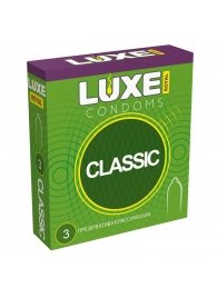 Гладкие презервативы LUXE Royal Classic - 3 шт. - Luxe - купить с доставкой в Раменском