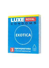 Текстурированные презервативы LUXE Royal Exotica - 3 шт. - Luxe - купить с доставкой в Раменском