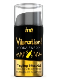 Жидкий интимный гель с эффектом вибрации Vibration! Vodka Energy - 15 мл. - INTT - купить с доставкой в Раменском