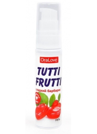 Гель-смазка Tutti-frutti со вкусом барбариса - 30 гр. - Биоритм - купить с доставкой в Раменском